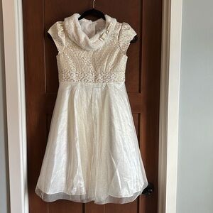 Gold and Ivory Shimmer Dress